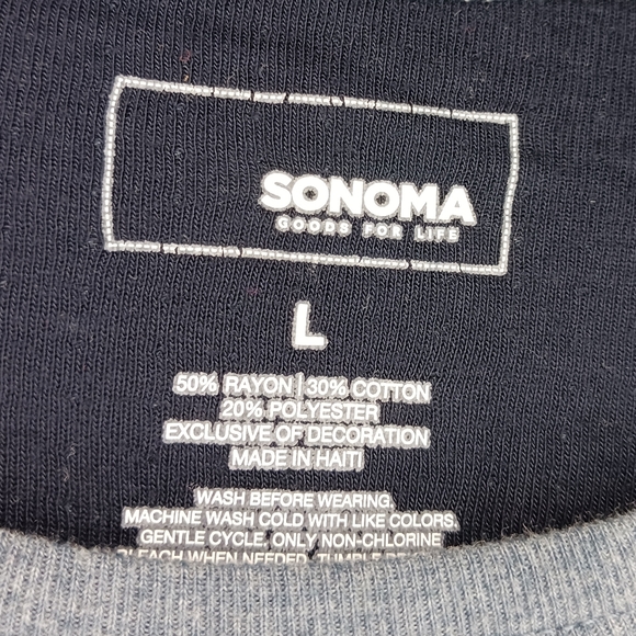 Bundle Sale - Sonoma Blue/Gray Long Sleeve Top Size Large - Picture 4 of 4